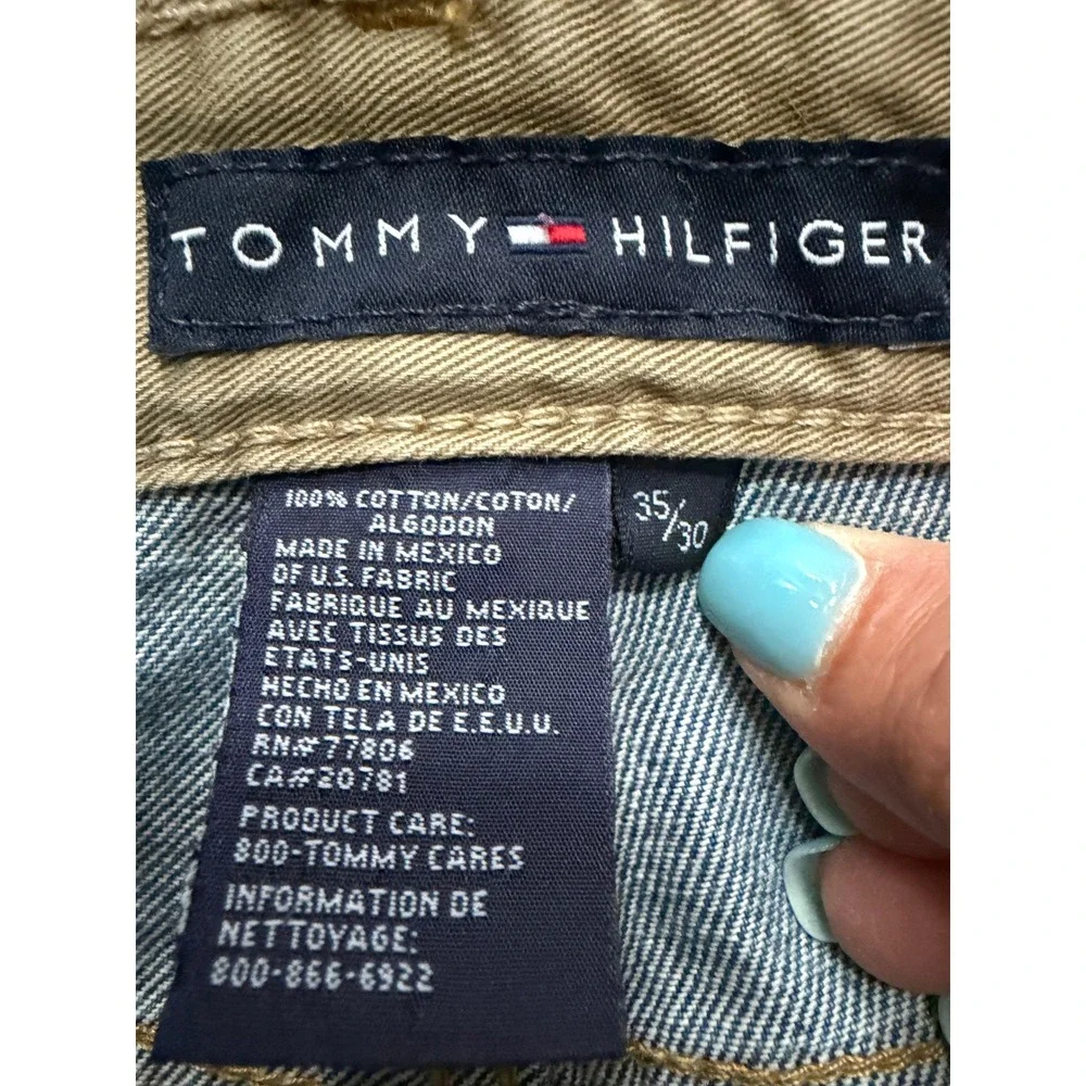 Tommy Hilfiger Men's Blue Denim Jeans Size 35/30 Y2K Athleisure